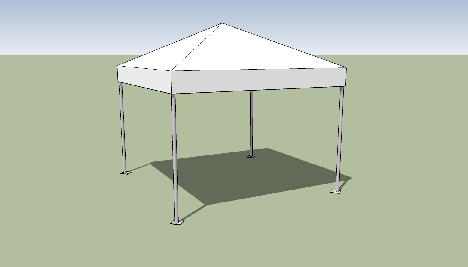 10x10 frame tent